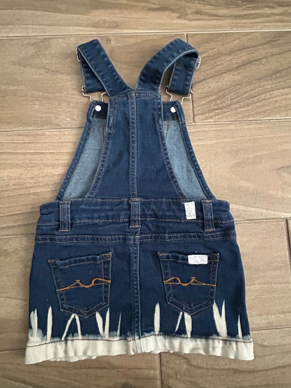 Seven for All Mankind Blue Denim Overall Dress | Size 24 Months - Picture 2 of 4